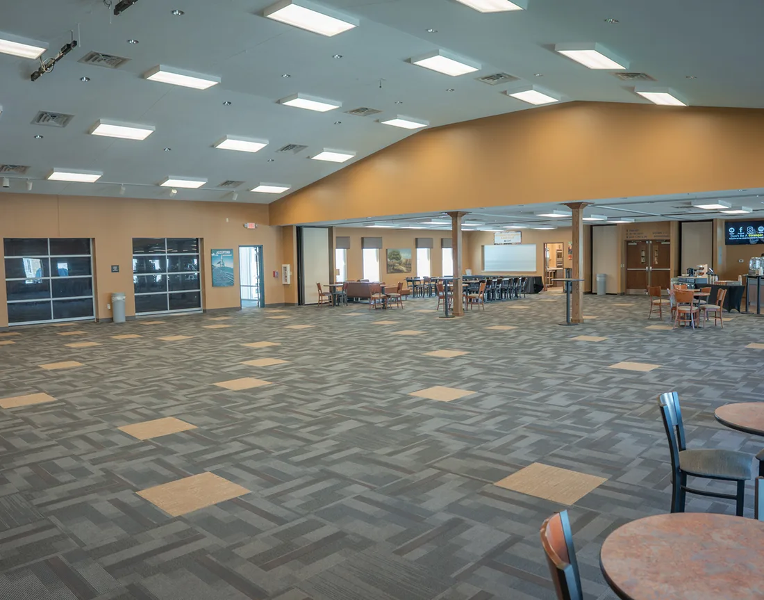 Main Campus Gathering Space and Kitchen