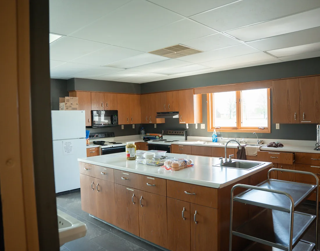 Main Campus CLSM Area and Kitchen